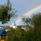 Altstadt mit Regenbogen