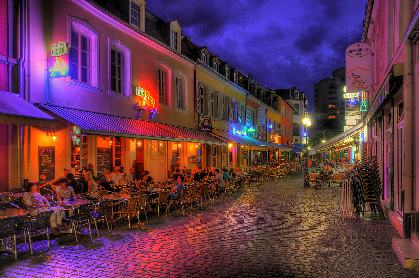 Altstadt Saarlouis an einem Sommerabend