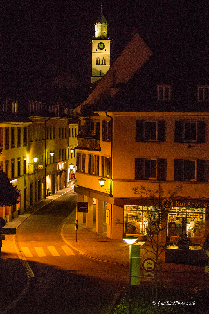 Altstadt Überlingen bei Nacht