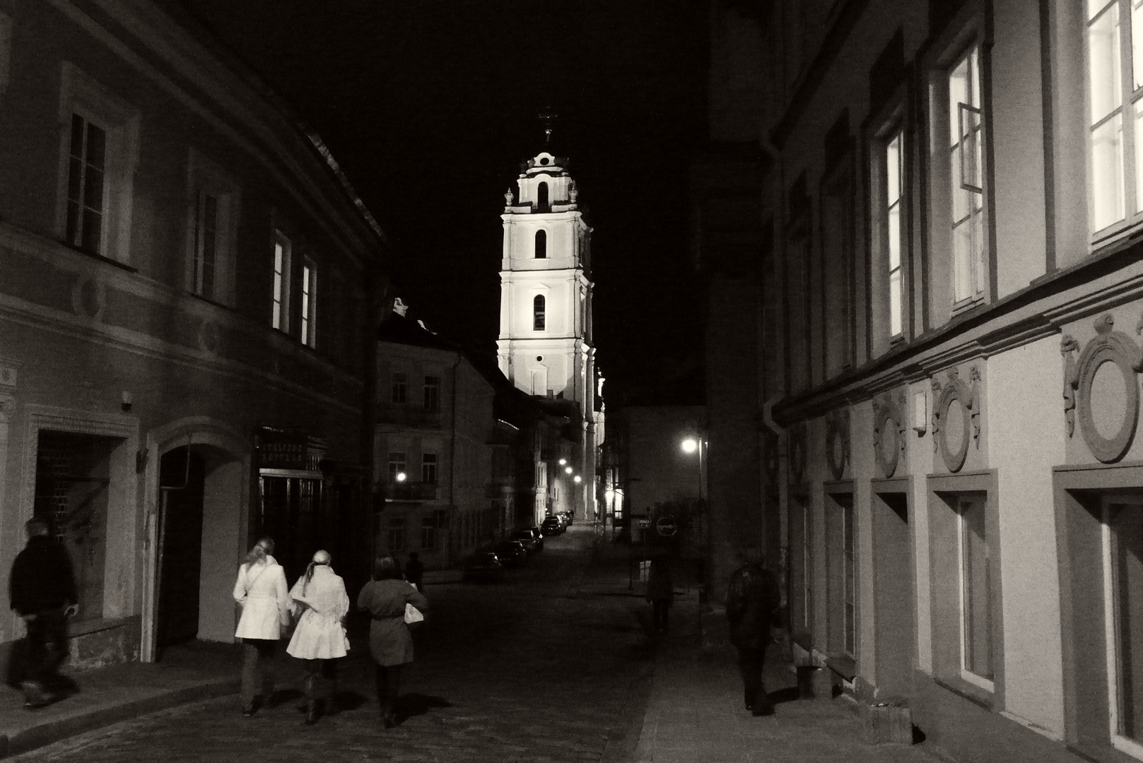 Altstadt Vilnius am Abend