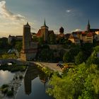 Altstadt von Bautzen beim Sonnenuntergang 