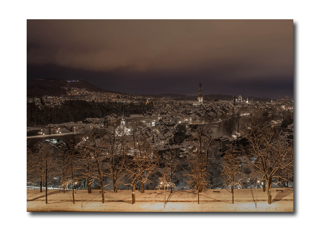 Altstadt von Bern bei Nacht