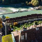 Altstadt von Bern: Die Aareschwelle vom Münsterturm aus