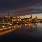 Altstadt von Dresden bei Nacht