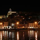 Altstadt von Ibiza bei Nacht