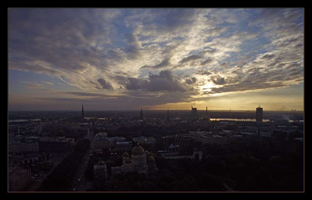 Altstadt von Riga, gesehen aus der Skylounge des Reval Hotel Latvia