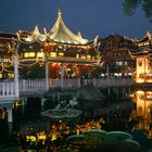 Altstadt von Shanghai am Abend