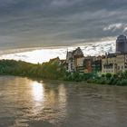 Altstadt von Wasserburg im Abendlicht