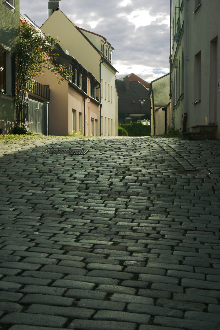 Altstadt Weiden aus der Froschperspektive 