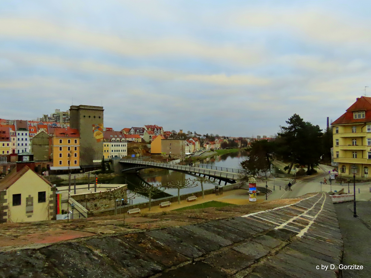 Altstadtbrücke und Neiße in Görlitz !