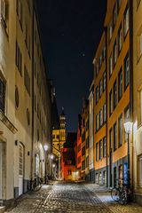 Altstadtgasse bei Nacht