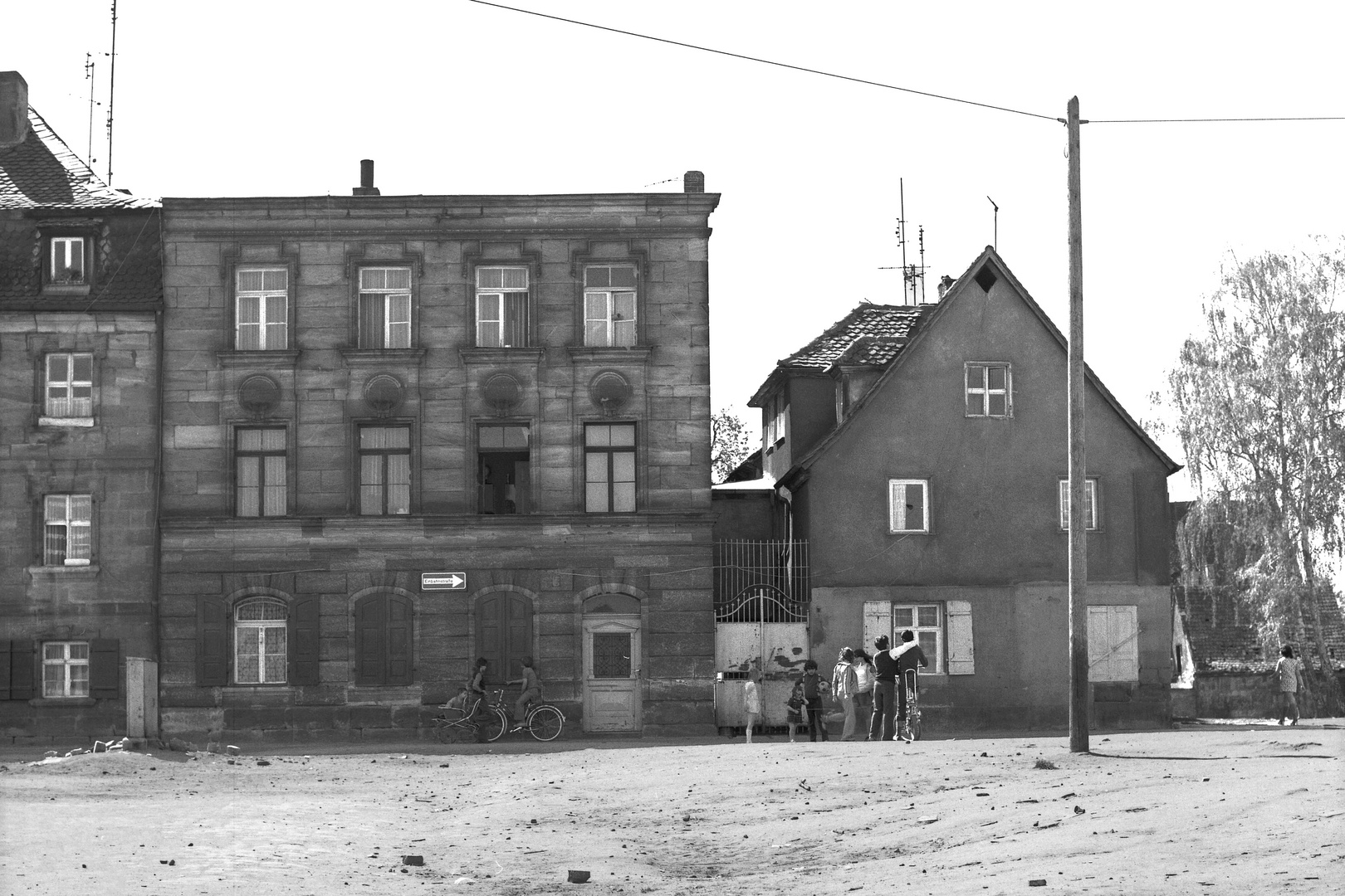 Altstadtsanierung Fürth 10.4.1974 "Einbahnstrasse"