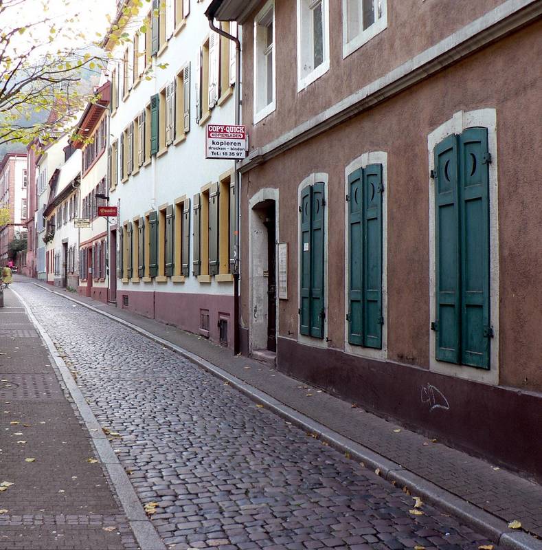 ...Altstadtstraßen in Heidelberg...