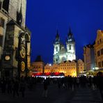 Altstädter Rathhaus und Teynkirche /Prag