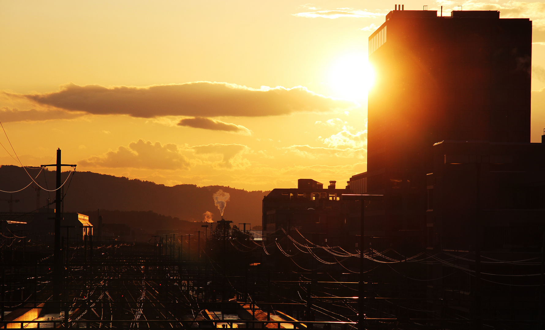 Altstetter Sonnenuntergang