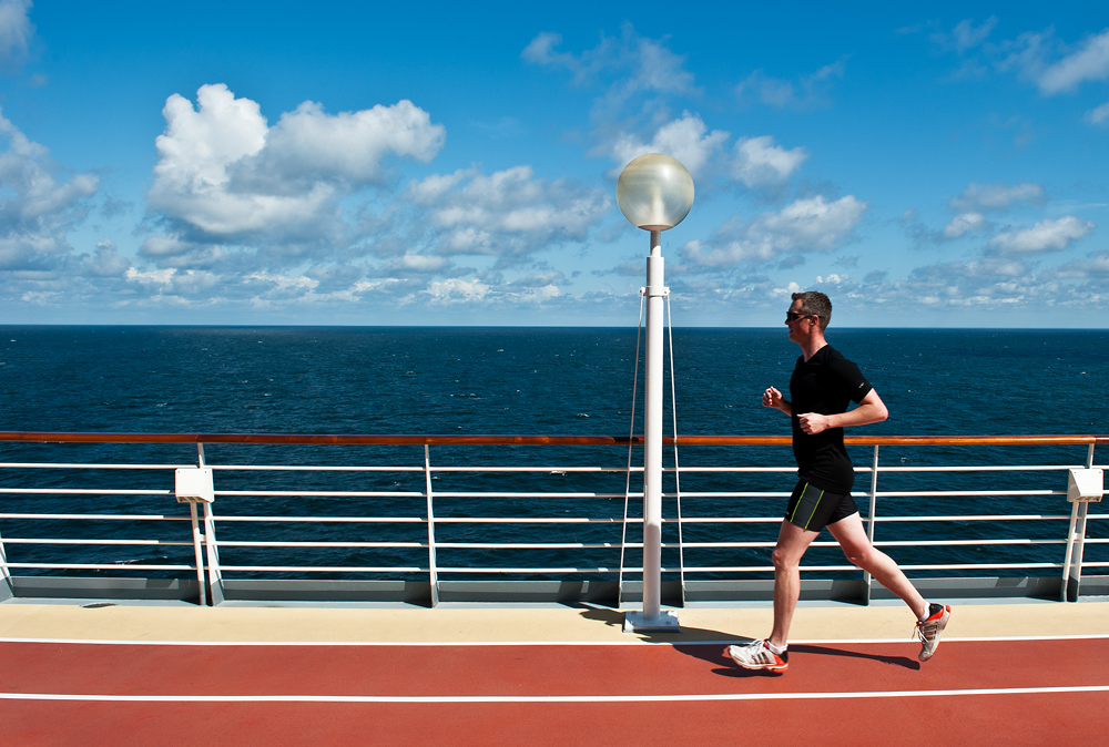 Alttagjoggen auf dem Hochsee