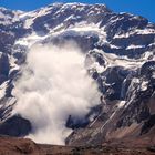 Alud en la sur del Aconcagua