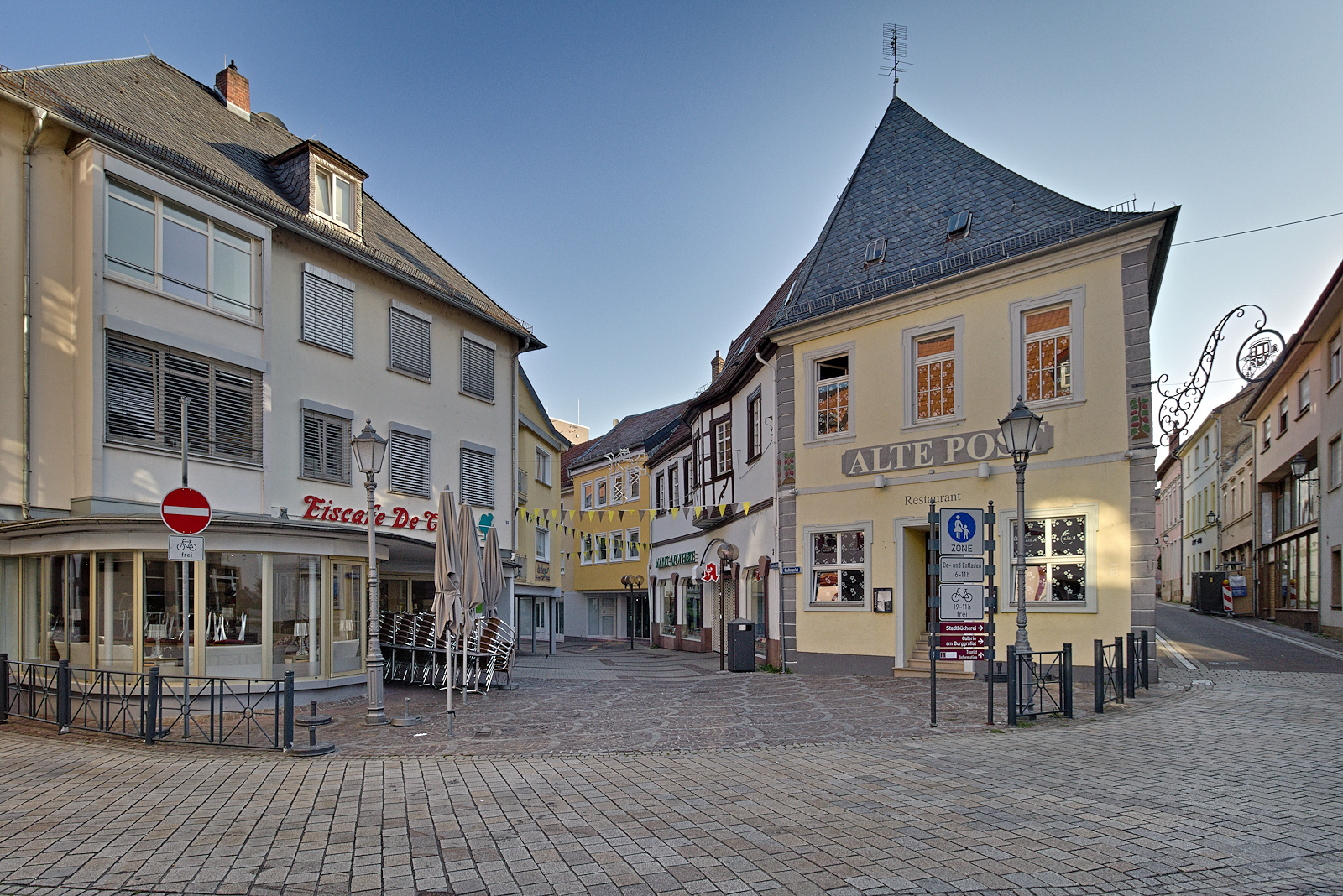 Alzey ein paar Tage vor dem Winzerfest