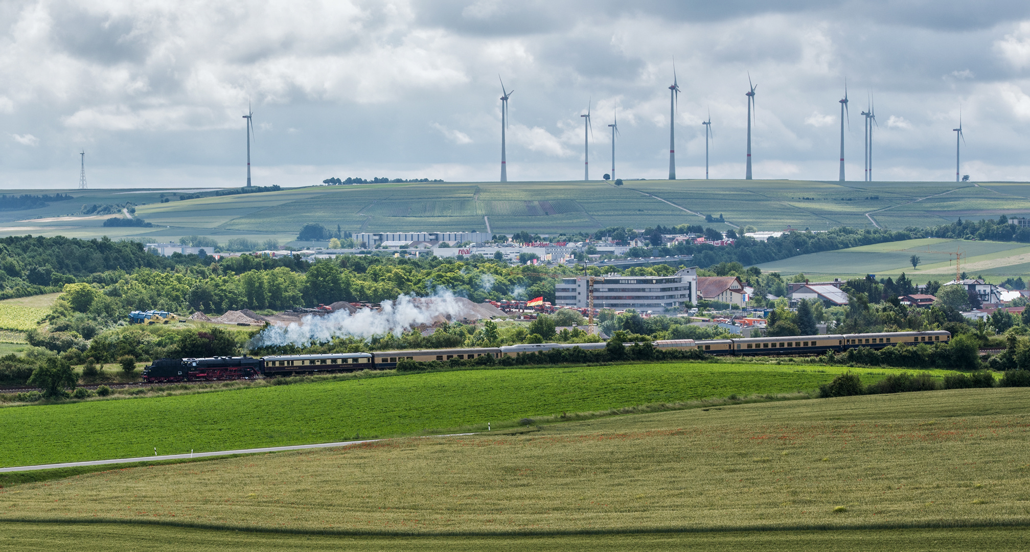 Alzey mit Dampf