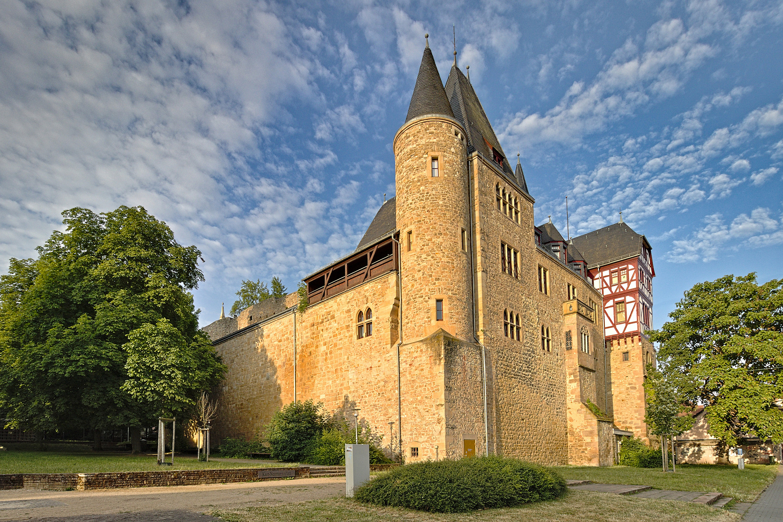 Alzeyer Schloss am Anfang des Sommers