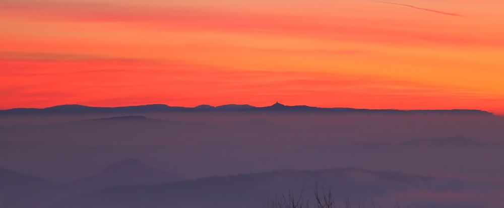 Am 02. 01. 2020 gab es von der Naklerovska vysina den 120 km Morgenblick,