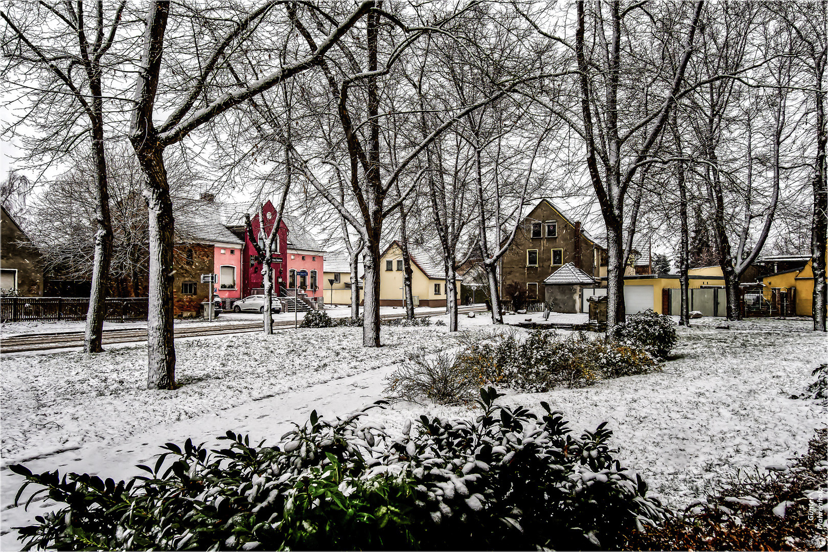 Am 03.01.2021 kam der Winter nach Schönebeck