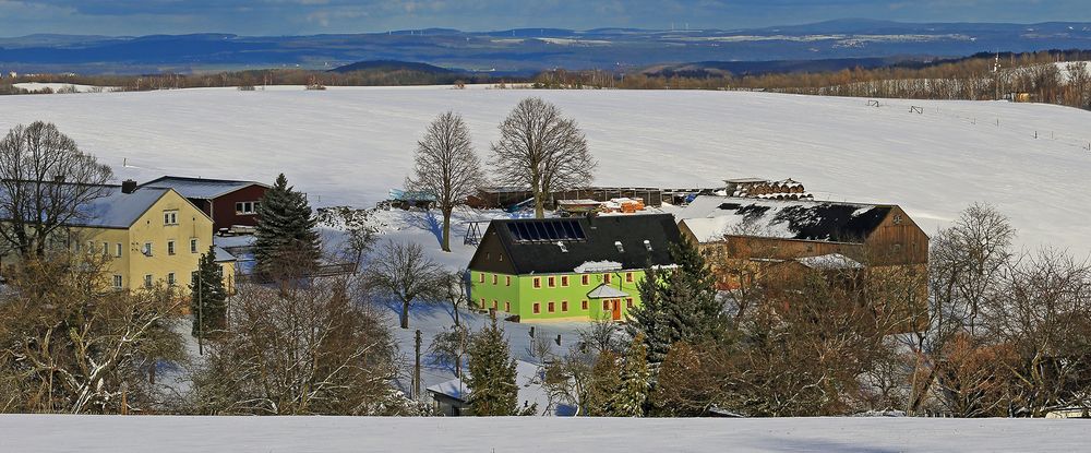 Am 05.02. 2020 wenige Stunden Winter im mittleren Osterzgebirge,,,