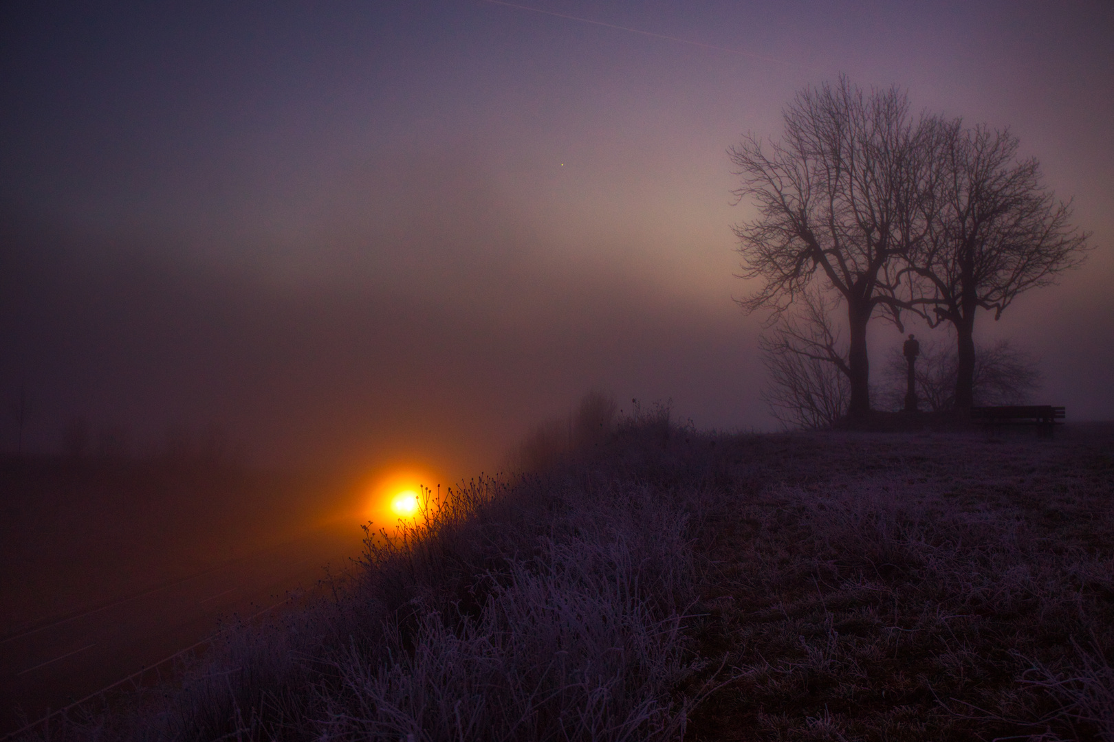 am 1. Januar - aus dem Nebel heraus