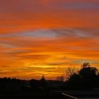 am 1. November 2014: Abendhimmel in Schermbeck.