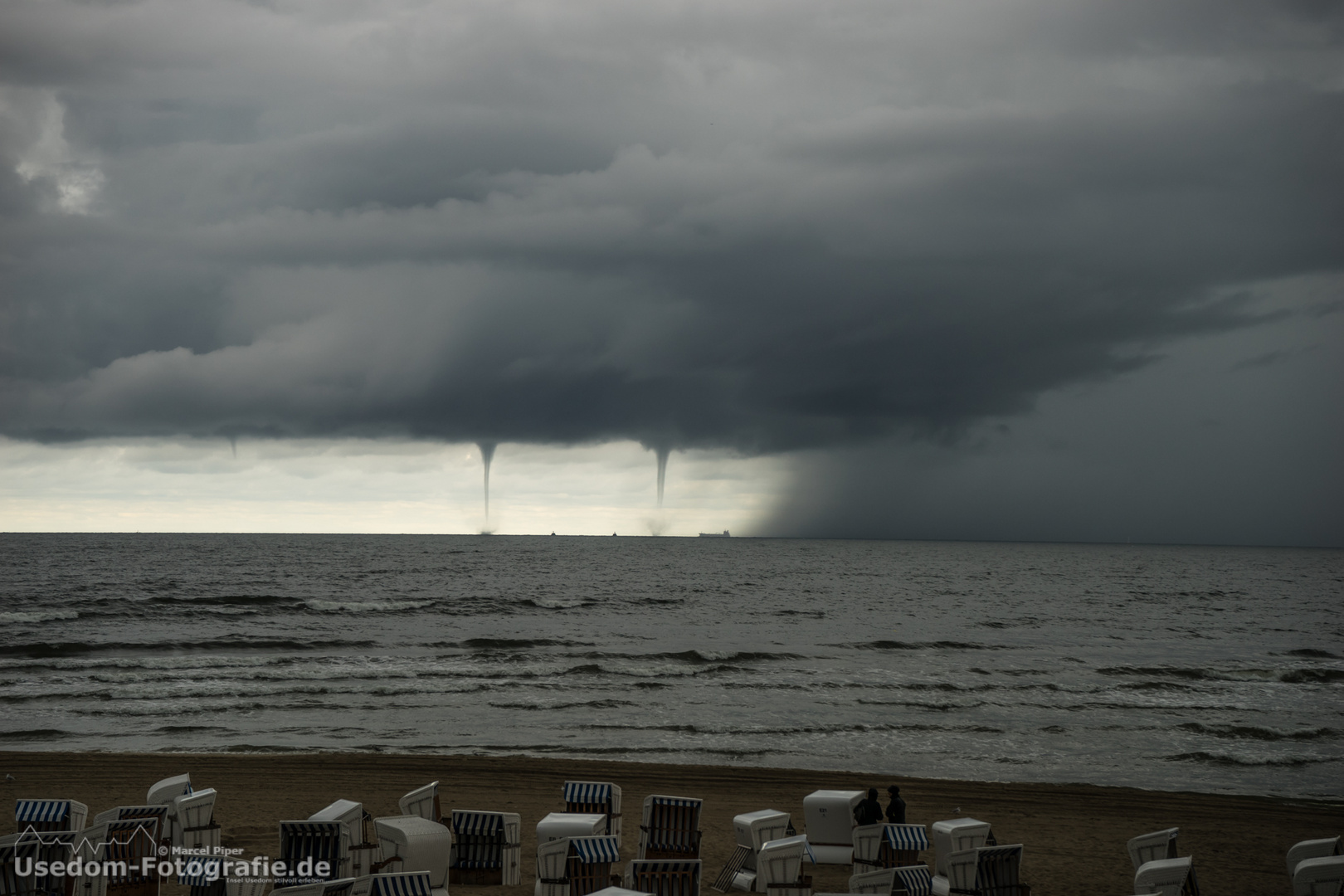 Am 10.09.2014 gab es ein Naturschauspiel vor der Insel Usedom zu sehen