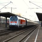 Am 19.03.2010 durchfahrt im Bahnhof Ruhland.