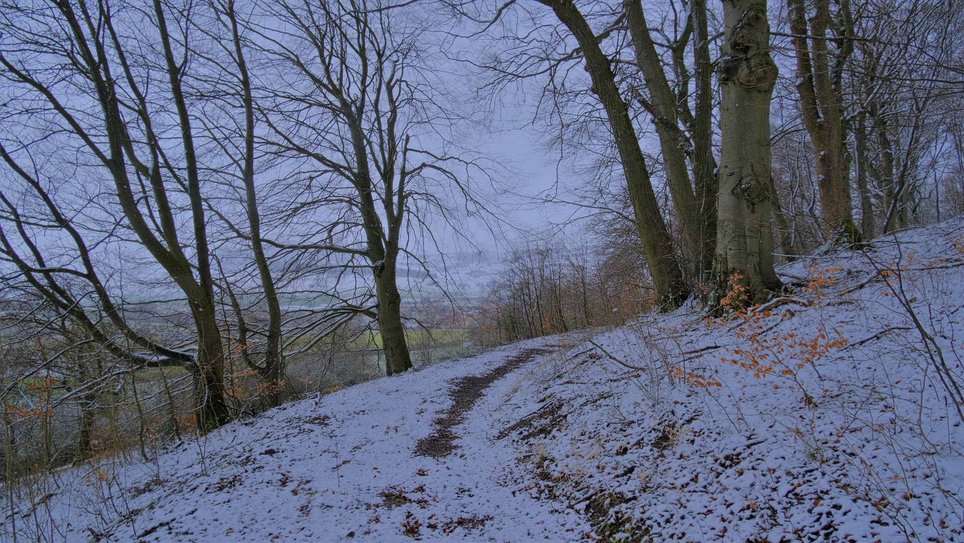 am 26.2.20 gab es etwas Schnee (el 26.2.20 había un poco de nieve)