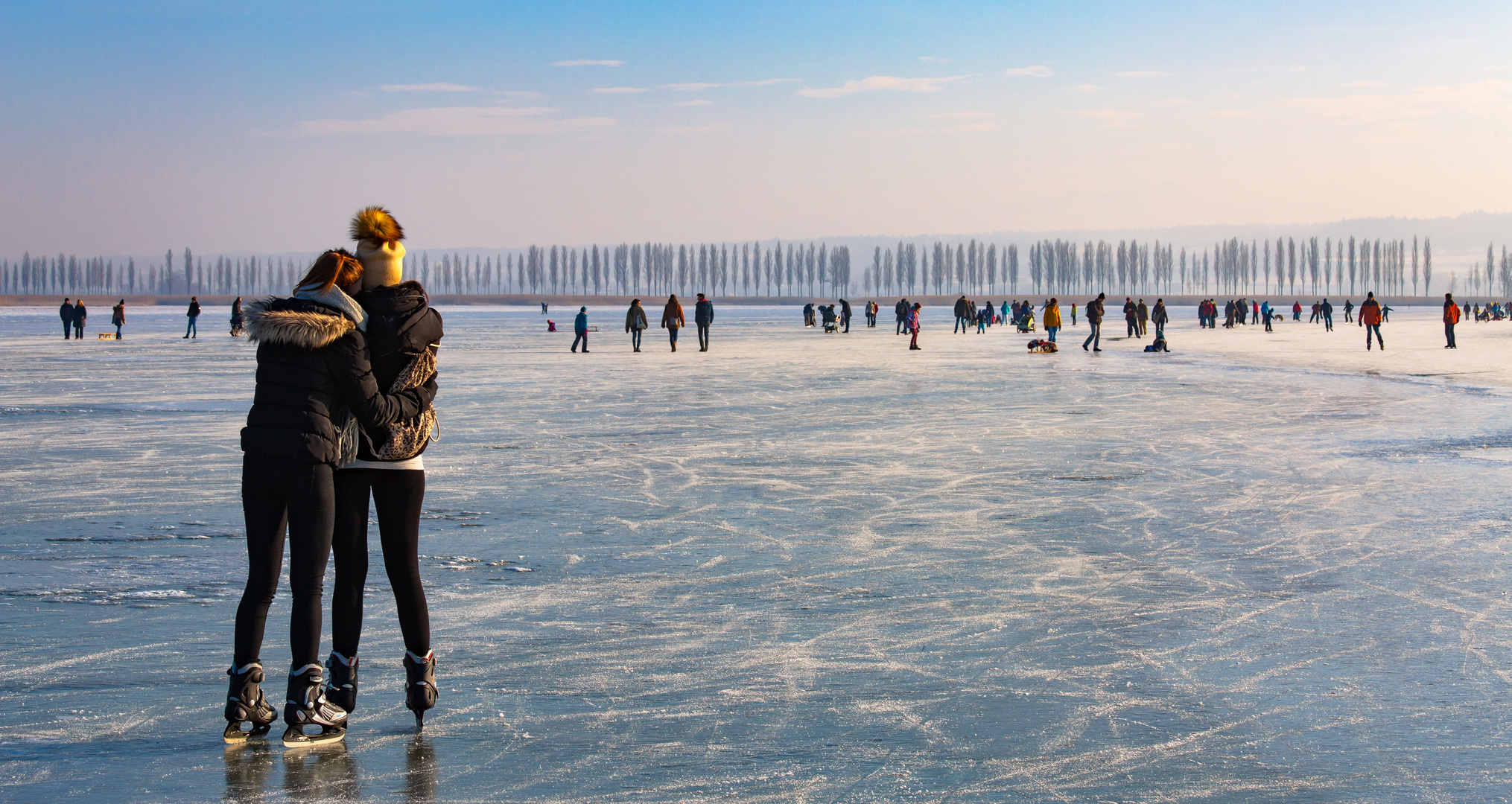 Am 27. Januar 2017 war der See zugefroren