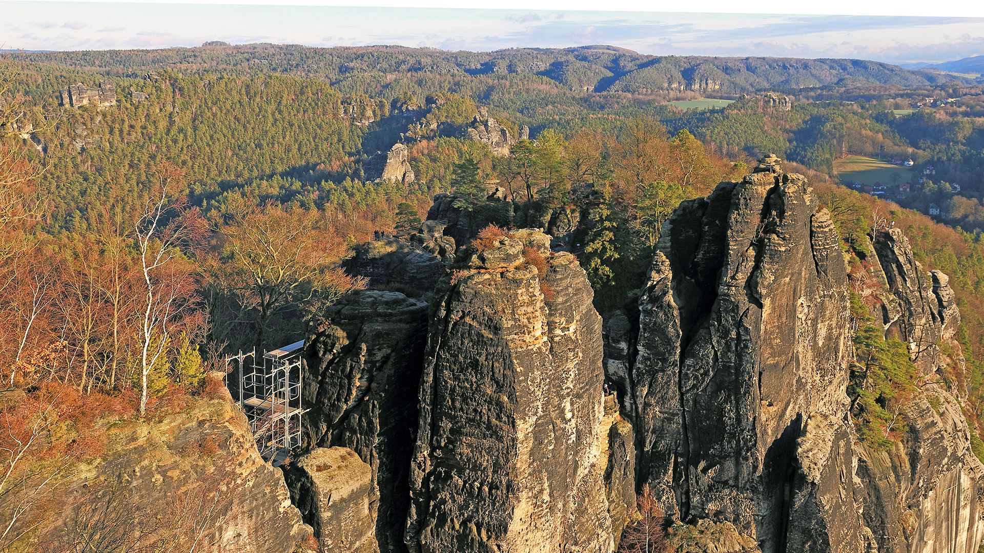 Am "3." Weihnachtstag auf der Bastei in der Sächsischen Schweiz...