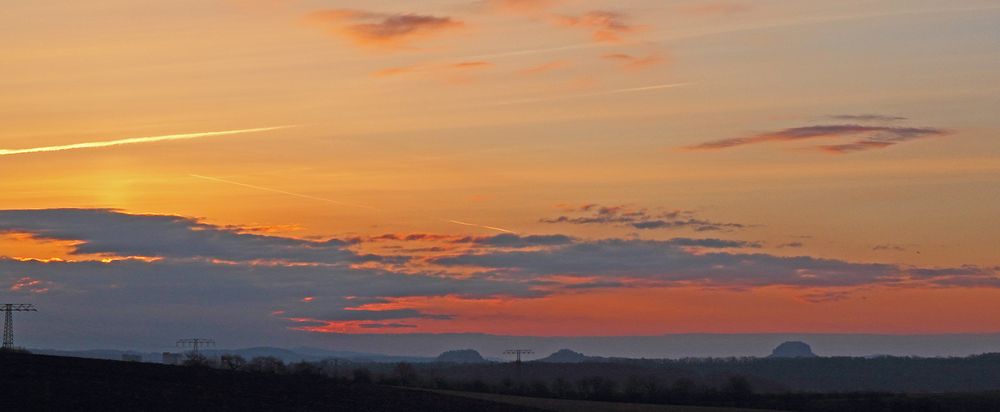 Am 4. April konnte ich am zeitigen Morgen noch mal den Sonnenaufgang erleben...