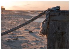 am Abend am Strand