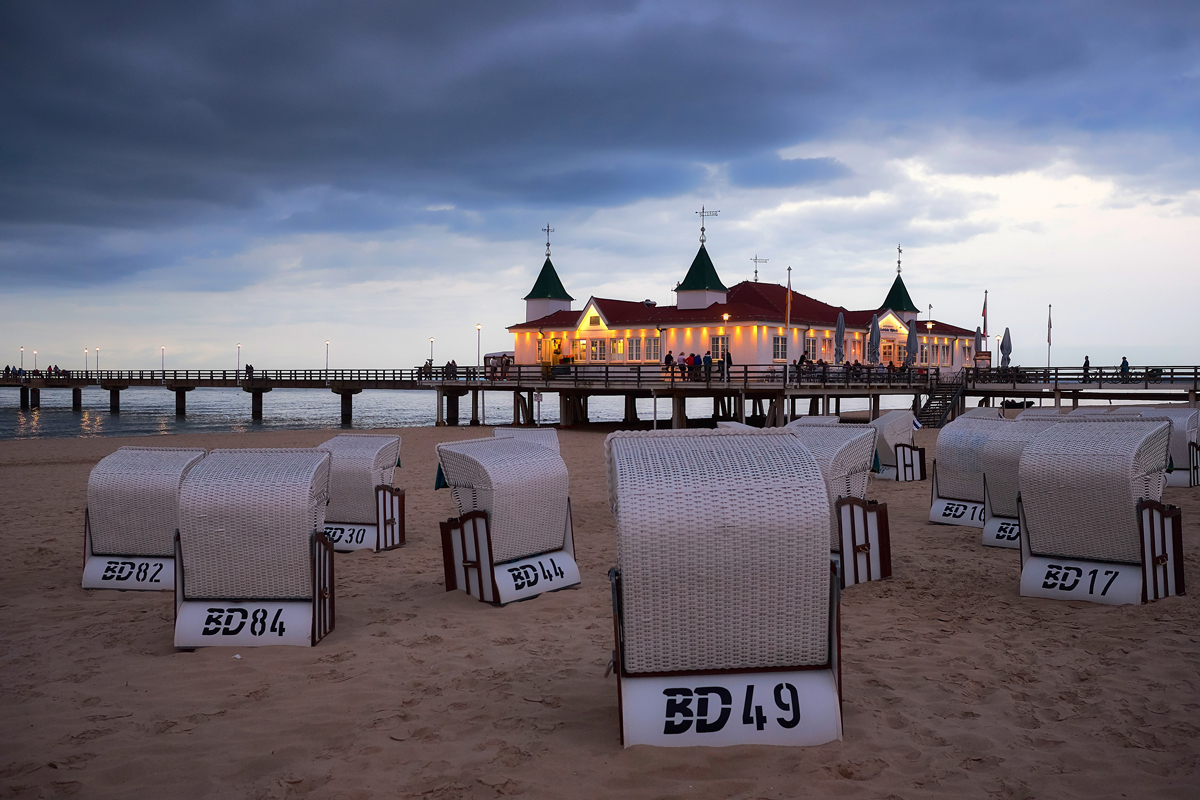 Am Abend an der Seebrücke