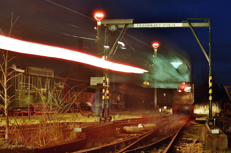 Am Abend bei der Museumsfeldbahn Leipzig-Lindenau