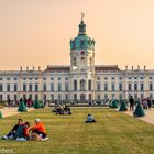 Am Abend des 25. Februar 2021 im Schlossparkt von Charlottenburg