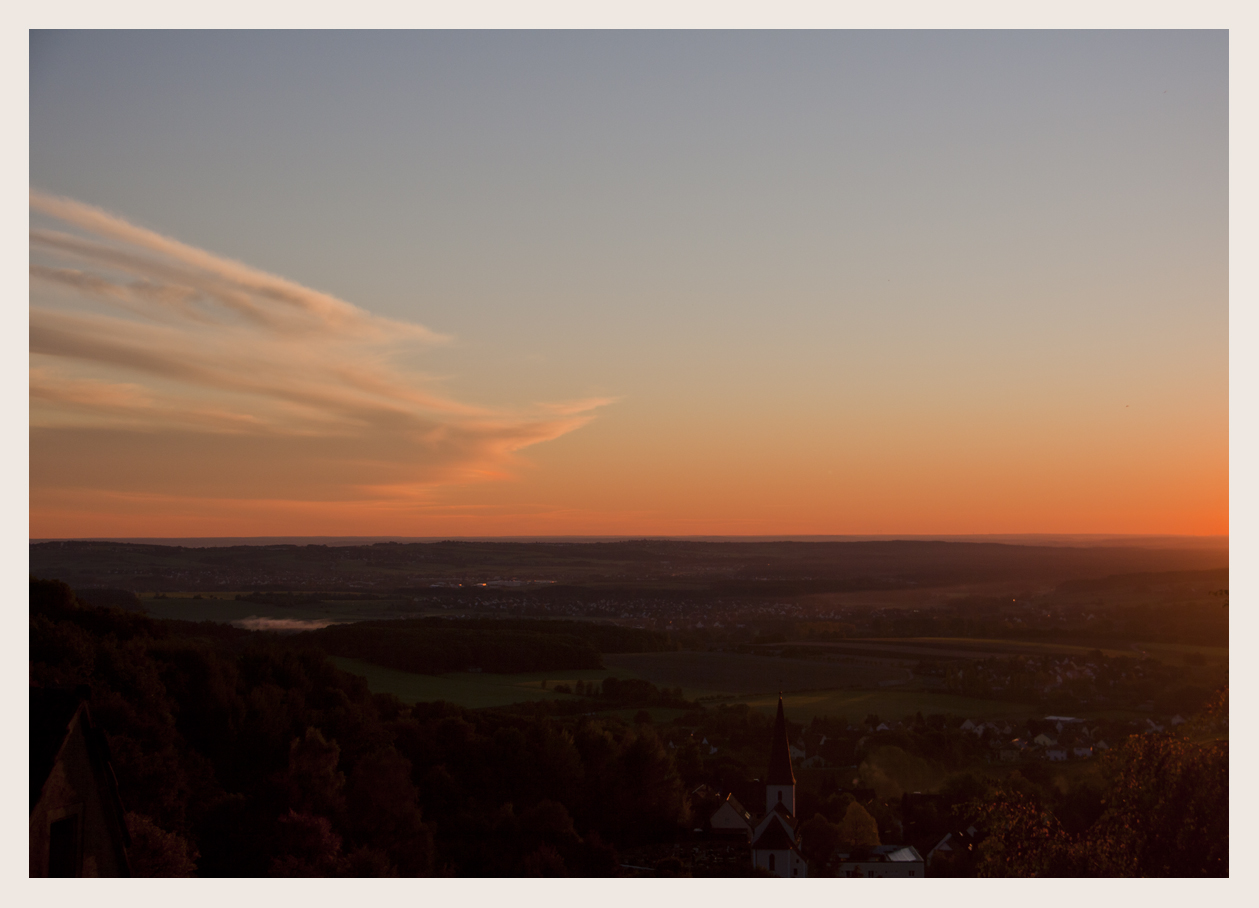 am Abend im Nürnberger Land