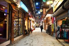 Am Abend in Kathmandus Stadtteil Thamel