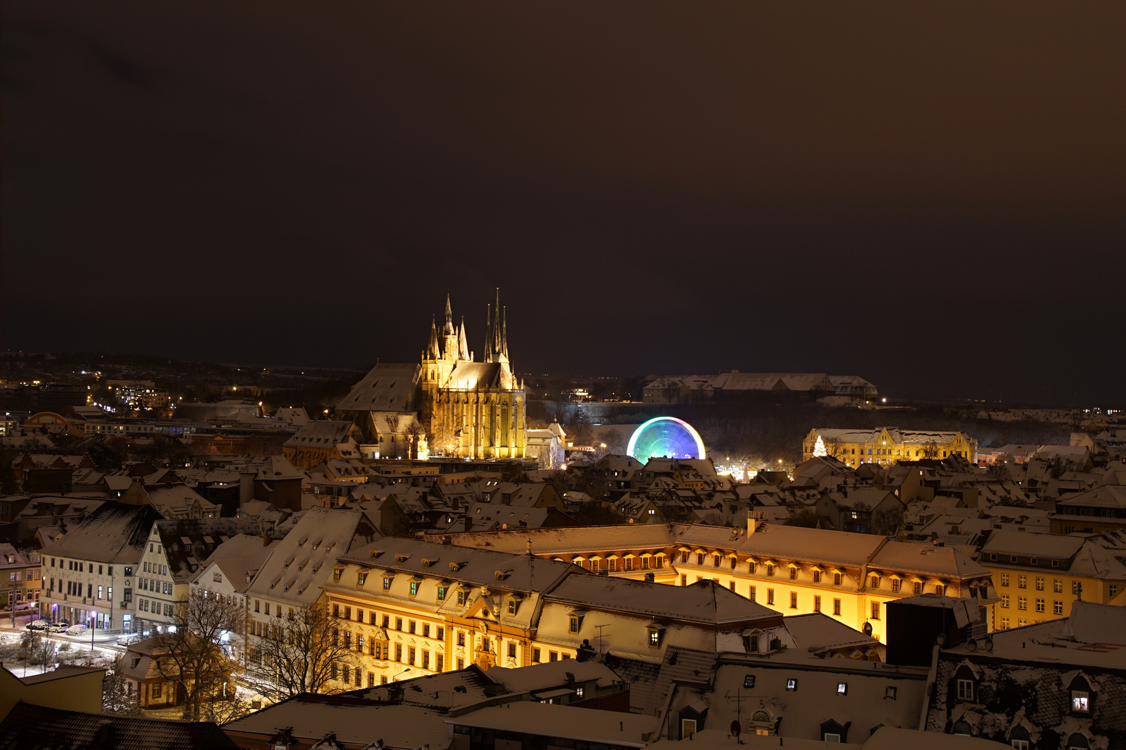 Am Abend nach dem Schneefall