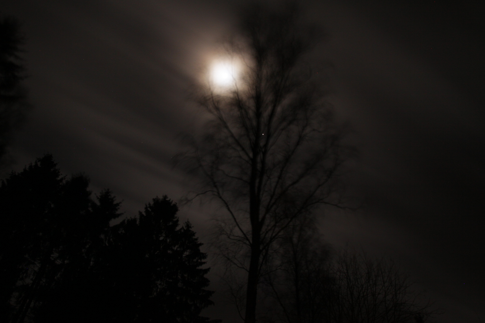 Am Abend nach einem Regenguss