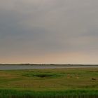 Am Abend zwischen Deich und Dünen