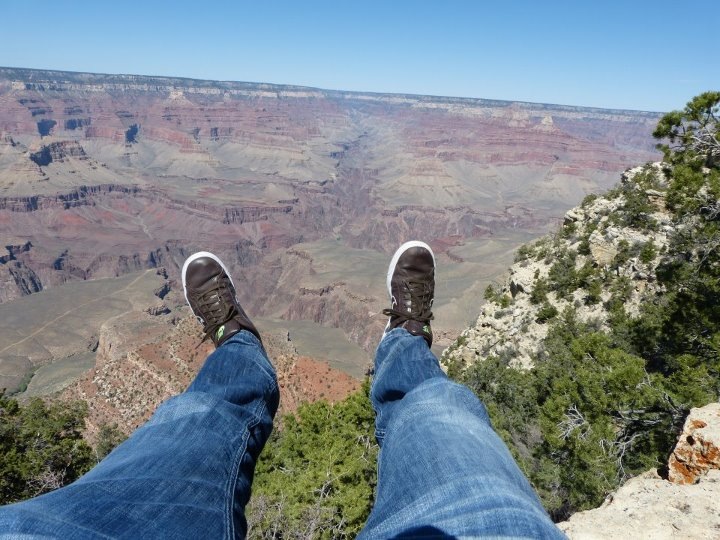 Am Abgrund des Grand Canyon