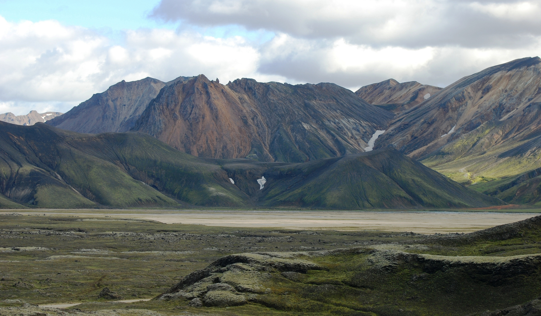 Am Abzweig zum Landmannalaugar