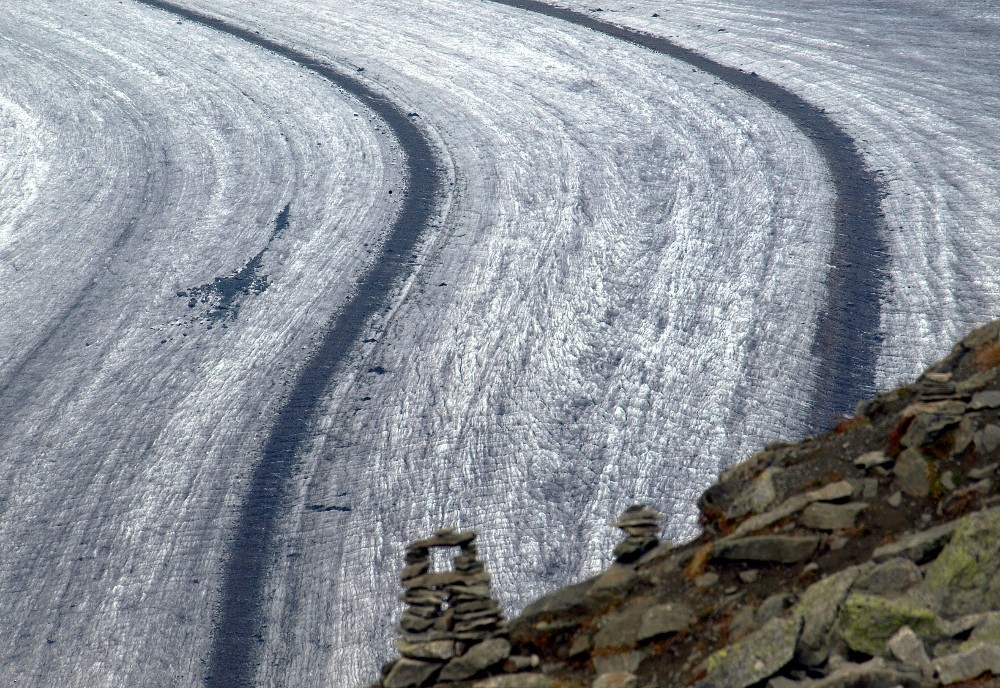 am Aletschgletscher