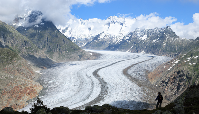 Am Aletschgletscher by Dieter B