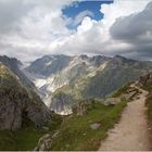 am Aletschgletscher in der Schweiz