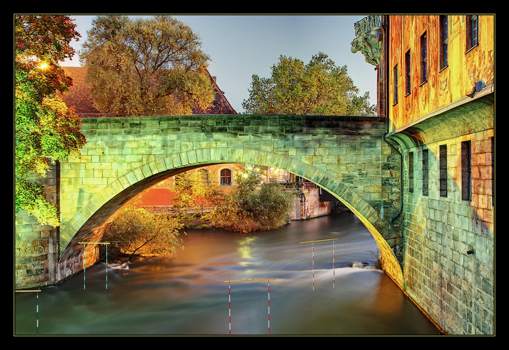 Am alten Brückenrathaus in Bamberg